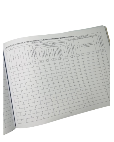 Книга обліку втрат військового майна, Наказ 81, додаток 6, прошнурована, пронумерована