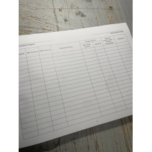 Журнал обліку нальоту безпілотних літальних апаратів, Наказ 184, прошнурована, пронумерована