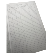 Книга обліку військового майна що видається в тимчасове користування, Наказ 440, додаток 17, прошнурована, пронумерована