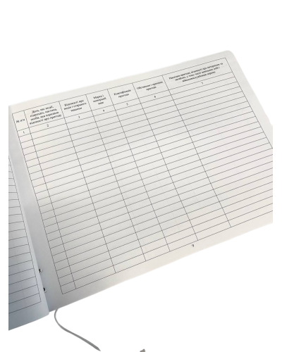 Книга обліку катастроф, аварій, поломок та нещасних випадків, Наказ 400, додаток 3, прошнурована, пронумерована