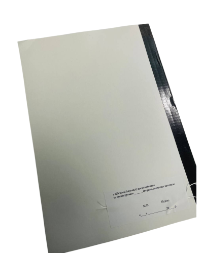 Книга огляду (перевірки) озброєння техніки та боєприпасів, Закон України 548, додаток 11, прошнурована, пронумерована