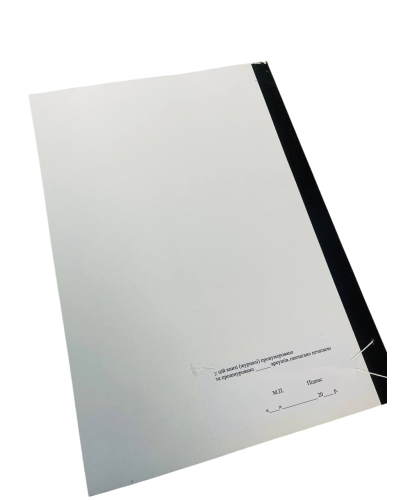 Книга огляду (перевірки) озброєння техніки та боєприпасів, Закон України 548, додаток 11, прошнурована, пронумерована