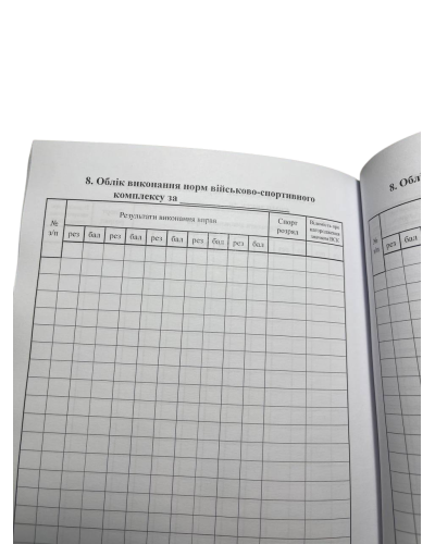 Журнал обліку бойової підготовки взводу, Наказ 609, прошнурован, пронумерован