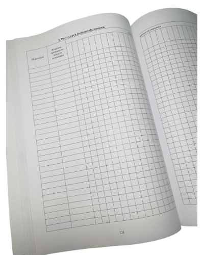 Журнал обліку бойової підготовки роти, Наказ 609 на 10 розділів