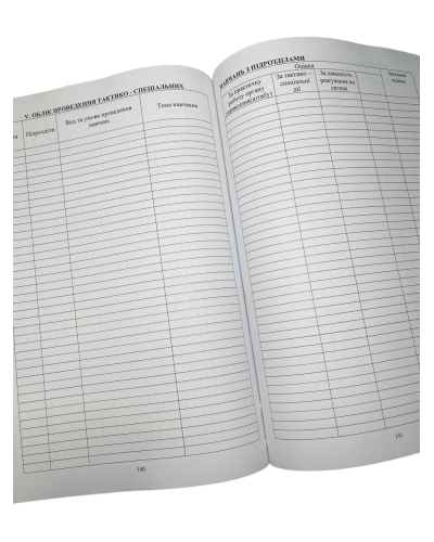 Журнал обліку бойової підготовки батальйону (дивізіону), Наказ 609, прошнурован, пронумерован