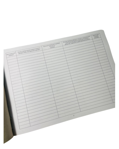 Журнал обліку перевірок стану військового обліку, Постанова КМУ 1478, додаток 30, прошнурован, пронумерован