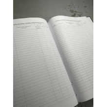 Журнал обліку бойової підготовки роти, Наказ 609 на 10 розділів Прошнурована тверда палітурка