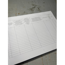 Журнал обліку подій і кримінальних правопорушень, Наказ 604, додаток 10 Прошнурована тверда палітурка