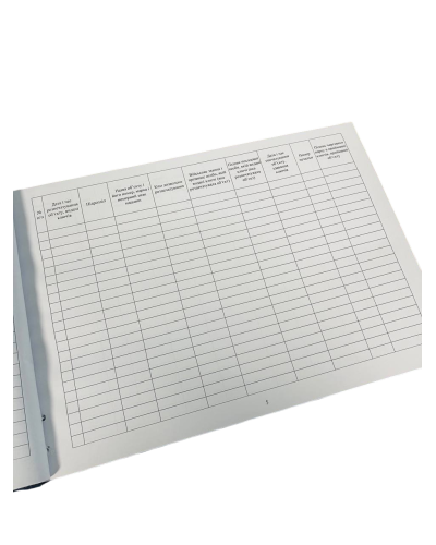 Книга обліку розпечатування паркових приміщень, бойової та іншої техніки, ...Наказ 400 Прошнурована тверда