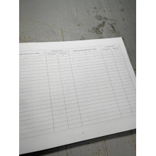 Книга обліку військового майна виданого в тимчасове користування, Наказ 359, додаток 16 Прошнурована тверда палітурка