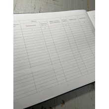 Книга заяв на використання автомобільної техніки, Наказ 184 Прошнурована тверда палітурка