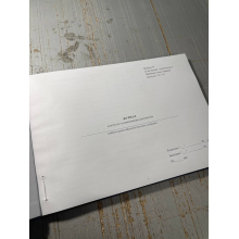 Журнал контролю за виконанням документів, Наказ 40, додаток 41 Прошнурована тверда палітурка