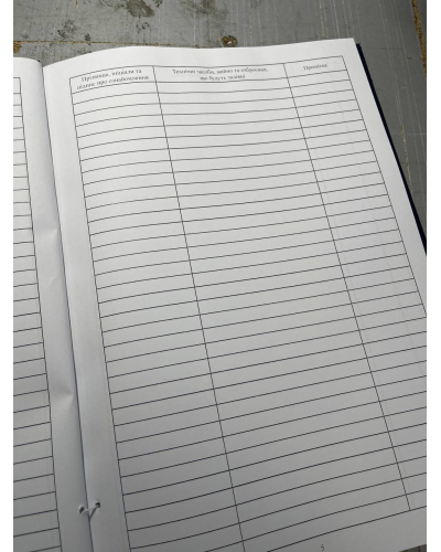 Робочий зошит чергового батареї безпілотних авіаційних комплексів, Наказ 602 Прошнурована тверда палітурка