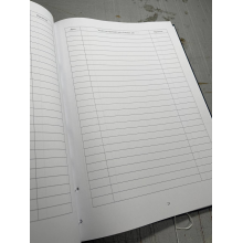 Журнал ведення бойових дій, Наказ 596, додаток 2 Прошнурована тверда палітурка