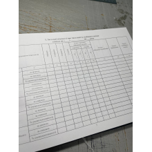 Книга штатно-посадового обліку особового складу, Наказ 280, додаток 61 Прошнурована тверда палітурка