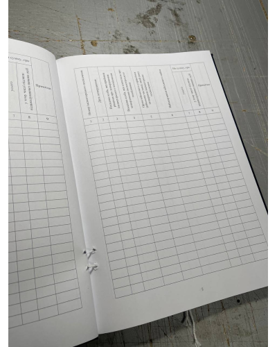 Книга реєстрації видачі інспекторських посвідчень, Наказ 81, додаток 18 Прошнурована тверда палітурка