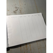 Журнал контролю за виконанням документів, Наказ 40, додаток 41, Прошнурована м'яка палітурка