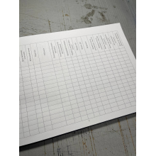 Журнал обліку дорожніх листів Прошнурована тверда палітурка