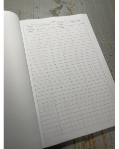 Книга обліку наявності та руху військового майна (склад, підрозділ), Наказ 440, додаток 14, прошнурована, пронумерована