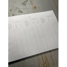 Книга обліку наявності та руху військового майна (служба забезпечення), Наказ 440, додаток 47, прошнурована, пронумерована