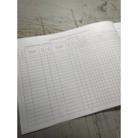 Книга обліку наявності та руху військового майна (служба забезпечення), Наказ 440, додаток 47, прошнурована, пронумерована