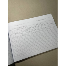 Книга учета работы машин, расход топлива и масел. Приказ 440, дополнение 82, картонная прошнурованная переплётка