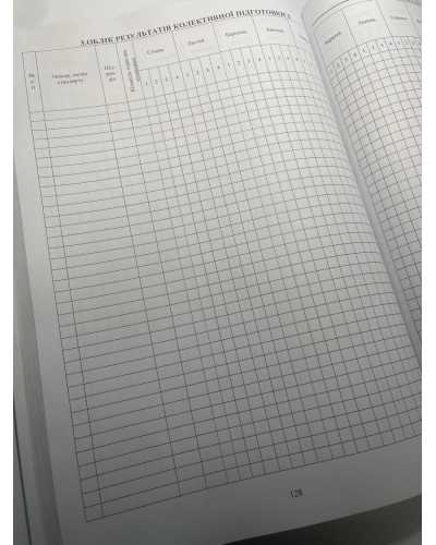 Журнал обліку бойової підготовки роти, Наказ 609 на 6 розділів, прошнурован, пронумерован