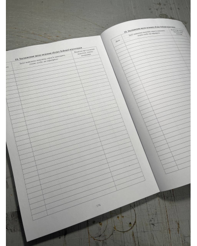 Журнал обліку бойової підготовки роти, Наказ 609, на 6 розділів Прошнурована м'яка палітурка