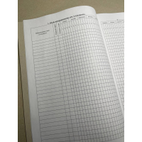 Журнал обліку бойової підготовки роти, Наказ 609 на 10 розділів, картонна прошнурована палітурка