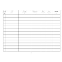 Журнал обліку направлень на стаціонарне лікування Наказ 110, прошнурован, пронумерован