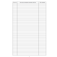 Робочий зошит чергового частини, прошнурован, пронумерован Прошнурована тверда палітурка